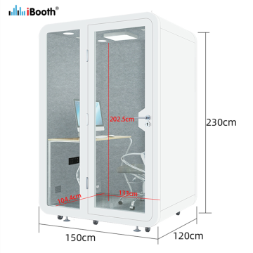 Sound barriers soundproof office booth cabin pods