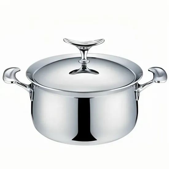 Stainless Steel 304 Saucepan and Casserole Set with Induction Stockpot for Home Kitchen Cooking