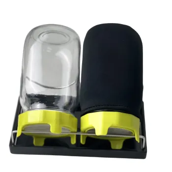 North America Popular Seed Sprouting Jar Set with Glass Mason Jars and Stainless Steel Lids