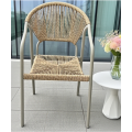 Rattan Weave Metal Frame Chair