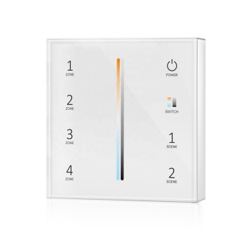 Skydance T22 Battery-Powered 4 Zone RF Wireless CCT Dual Color Wall-Mounted Panel Remote Control for LED Lights