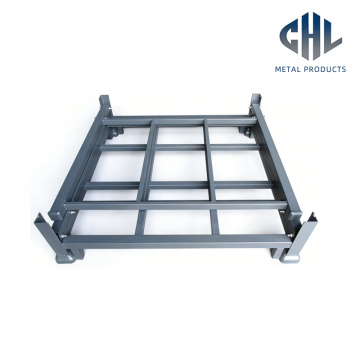 Серая стальная штабелируемая рама для поддонов