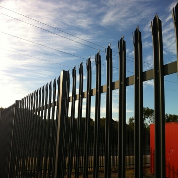 Hot Dip Galvanized 2.4m Palisade Fencing Metal Panels Aluminum