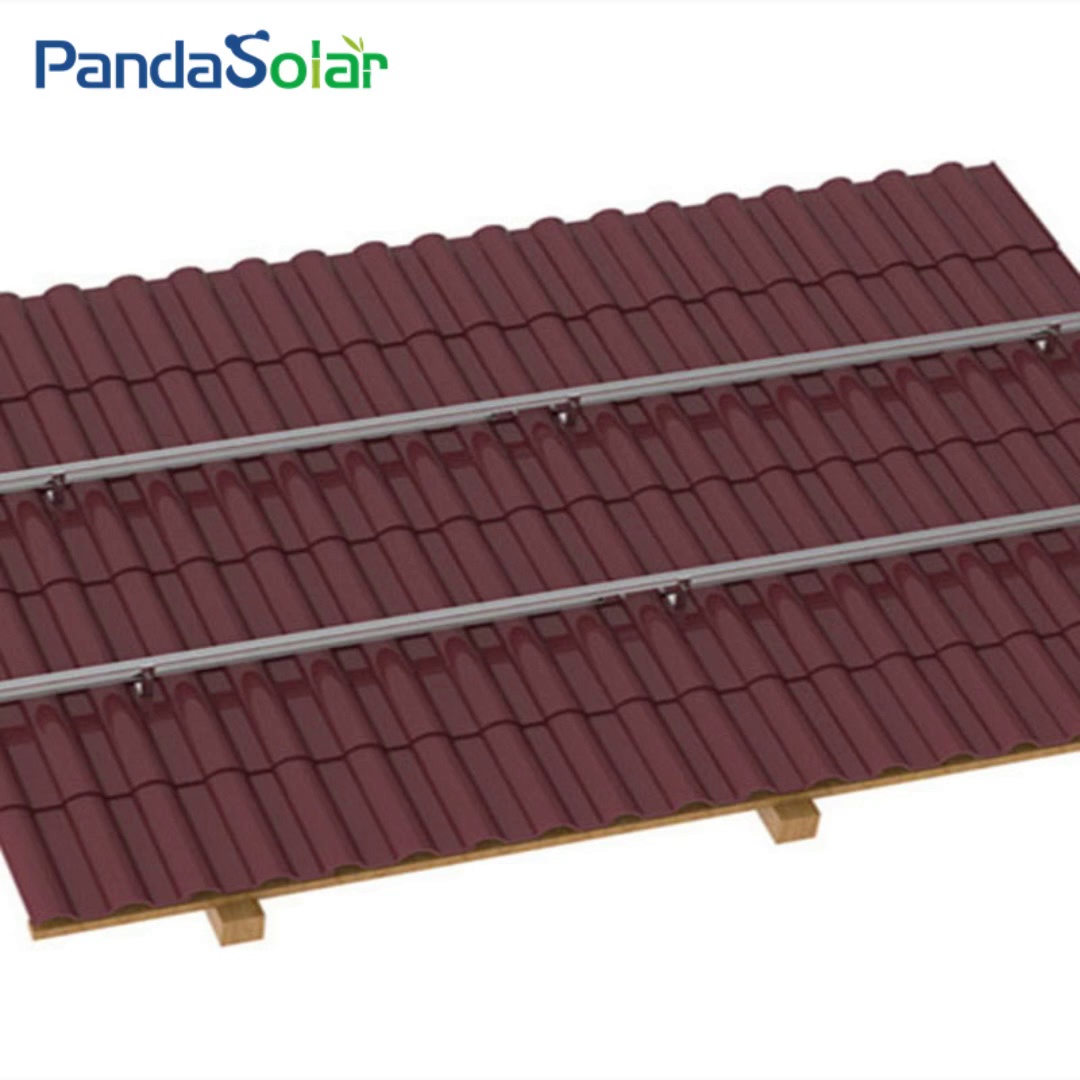High Strength PV Solar Roof Mounting System Aluminum Rail