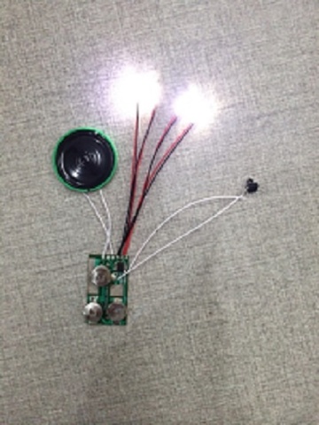 Sound module for greeting cards,vocal module,sound chip with led lights ,voice module,musical module