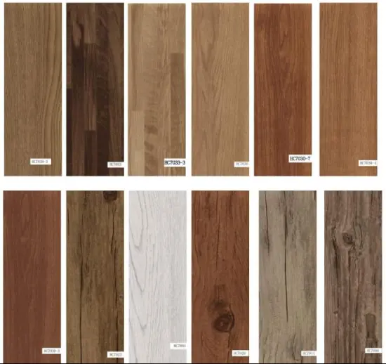 indoor LVT wood plank loose Lay vinyl flooring
