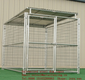 Zoo animal security cages modular dog cages fence panels dog cages galvanized steel dog cages