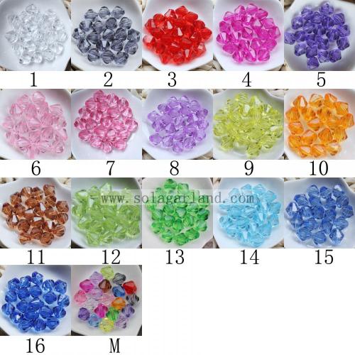 Acrylic Crystal Faceted Bead Garland Beaded Branch