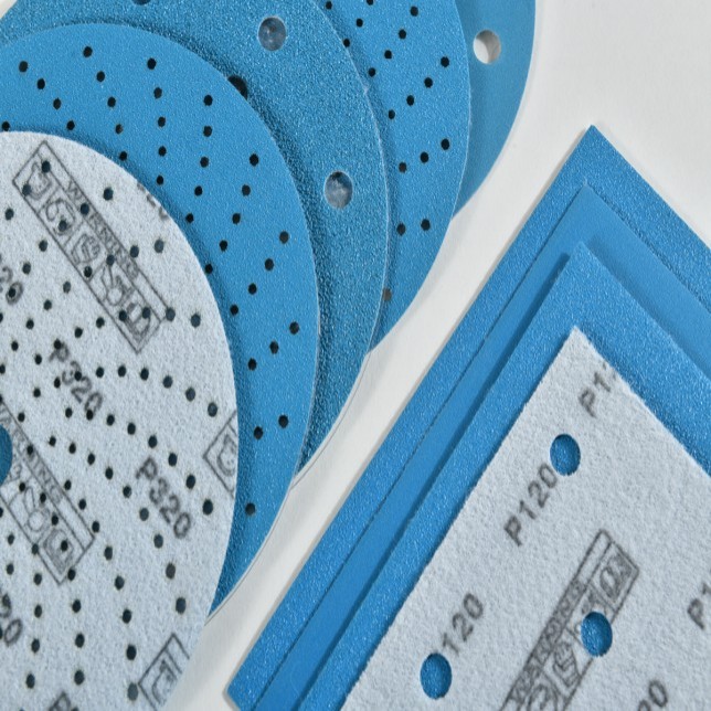 Body filler sanding Blue Abrasive Film