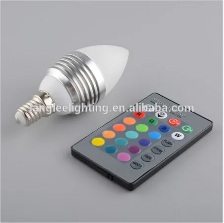 RGB Candle LED 3W 106mm Colouful LED