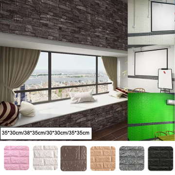 Self-Adhesive 3D Brick Wall Stickers DIY Decor Waterproof Wallpaper For Kids Room Bedroom 3D Wall Sticker Brick