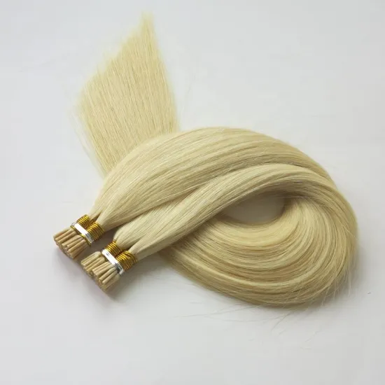 Harmony 100% cuticle virgin remy European human hair extensions double drawn i-tip hair extension