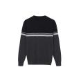 Men's Knitted Multi-Color Striped Crew-neck Pullover