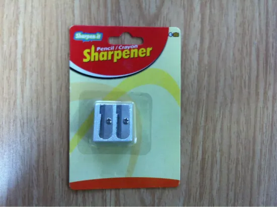 plastic colourful kids pencil sharpener