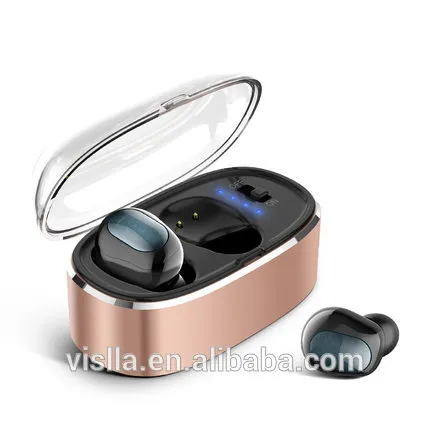True Wireless Earbuds Bluetooth Earphone Dual V4.1 Bluetooth Headphones with Charging Case Noise Cancelling TWS Mini Headset