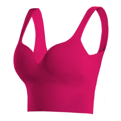 Seamless Push-Up Bralette - Wireless Sports Bra