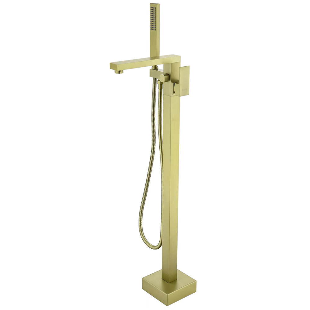 Freestanding Square Luxury Gold Gold Bathtub Filler