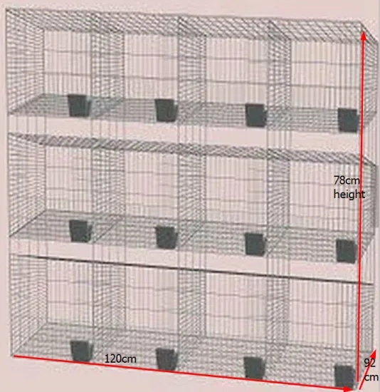 Cheap Rabbit Farming Cage, Industrial Cage for Rabbit ,Commercial rabbit cage in farm
