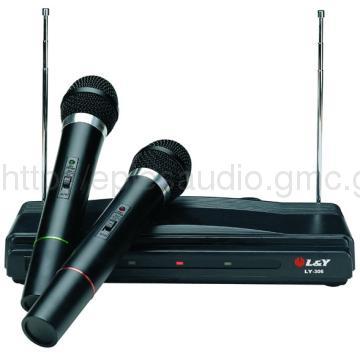 Popular VHF Wireless Microphone LY-306  With Dual Channel