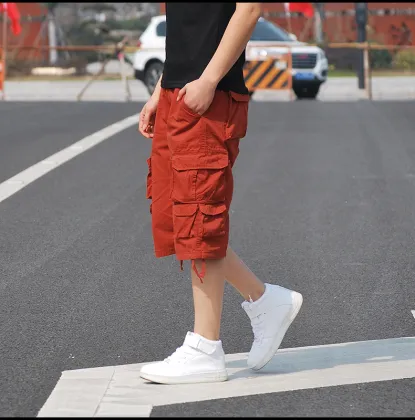 OEM Fashion Large Size Cargo Seven-Cent Pants Customization