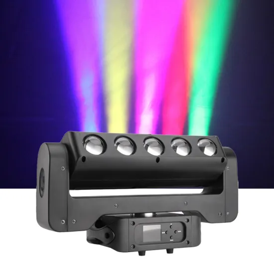 RGB 4In1 Fast Speed LED Double Face Beam Strobe Light with Remote Control for Stage Effects and Moving Head Lighting - 250*0.2W, 5 Pack