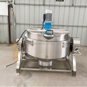 Jacketed Steam Electric Food Grade Stainless Steel Tilting Industrial Cooker