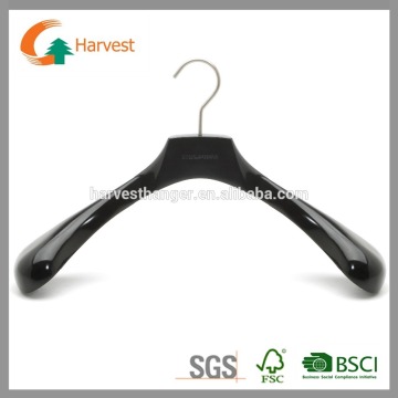 wooden clothes hanger contour shoulder