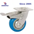 Hochleistungsblau -Seitenbremse Nylon Caster