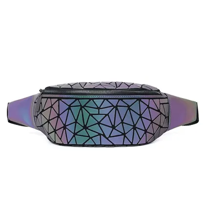 Premium Luminous Chameleon Belt Bag - Geometric Diamond Chest Bag - Waterproof Spring & Summer