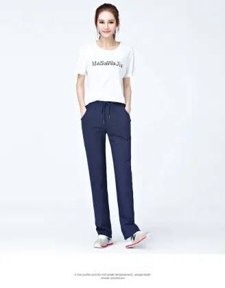 Full length sport trousers women jogger pants