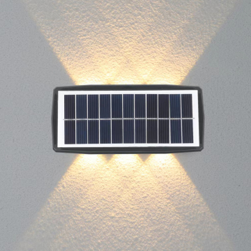 Modern Outdoor Solar Lighting | LED Wall Light Solar Spotlight for Garden