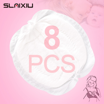 SLAIXIU 8 Pieces Breast Pads Nursing Pads Disposable Breast Pads Breastfeeding Accessories Ultra-thin Dry Soft
