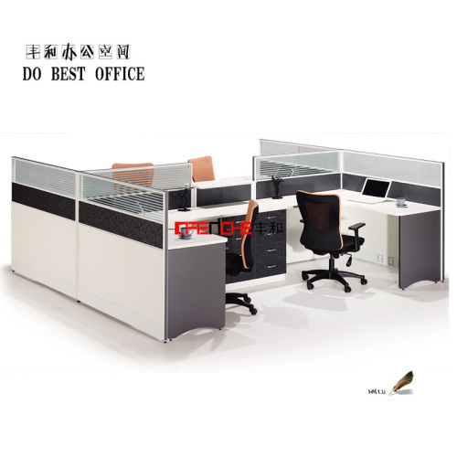 modern furniture 4 seat office workstation cubicle