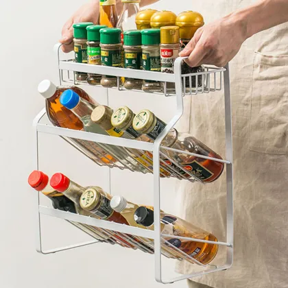 Three-Layer Metal Seasoning Rack