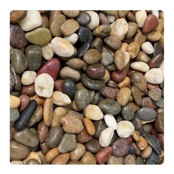 Natural Polished Mixed Cobblestone for Outdoor Garden and Home Landscaping