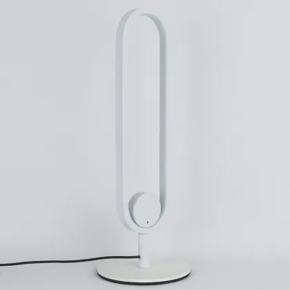 White Oval Girl's Vertical Study Lamp Table Lamp