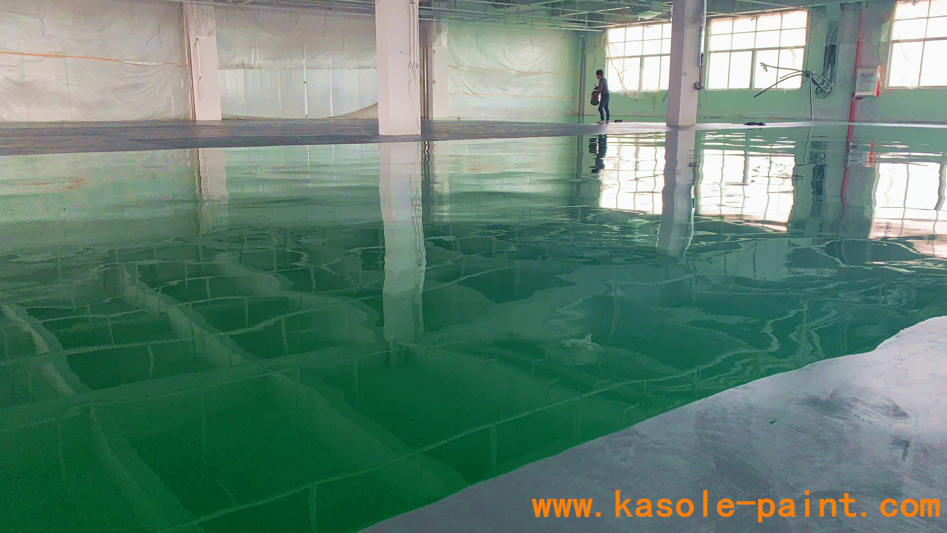 Epoxy self-leveling