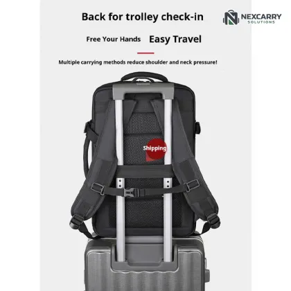 USB charging business backpack expandable backpack