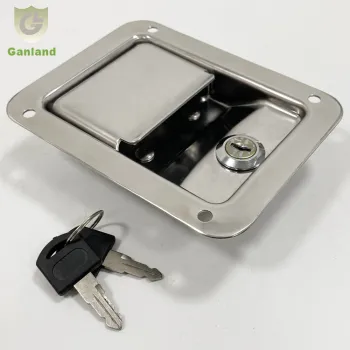 GL-12128 Stainless Steel Toolbox Latch Lock with Keys
