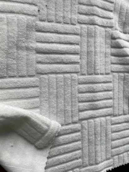 knit flannel jacquard cotton polyester