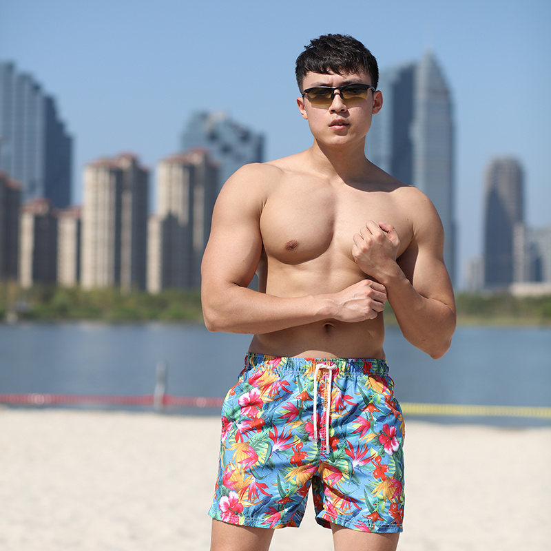 Microfiber Polyester Coating Digital Print Swim Short