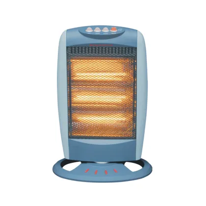 2024 220V 1200W Electric Heater with Safety Switch and Halogen Lighting