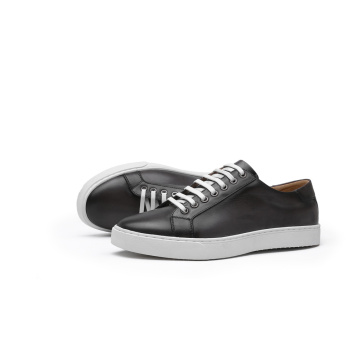 Glazed Leather Mens Sneaker