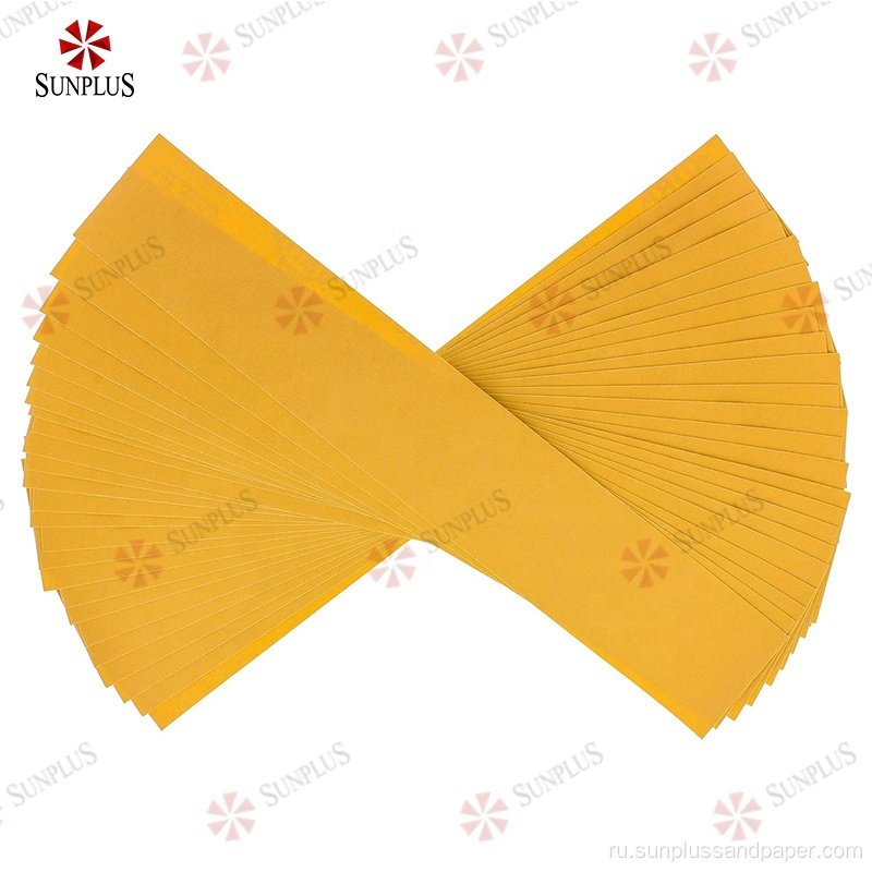 Золотая бумажная наждачная бумага PSA липкая шлифта рулоны