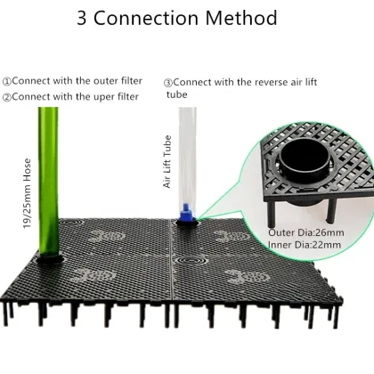 Fish Tank Bottom Filter Plate Grid Clapboard Partition Plastic Material