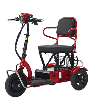 Foldable electric tricycle, small household commuting vehicle