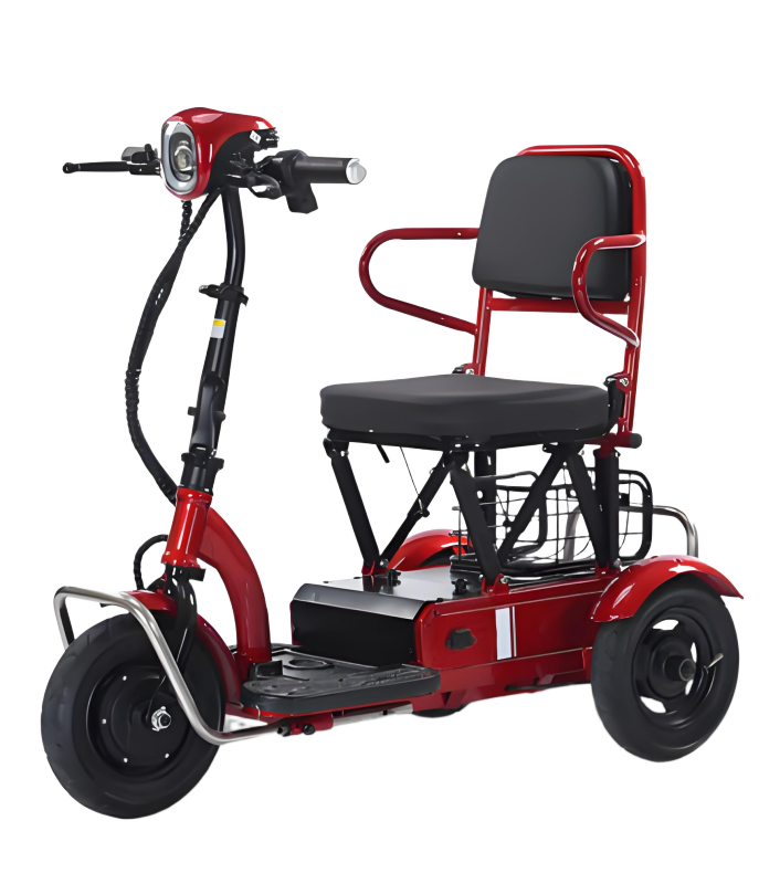 Foldable electric tricycle, small household commuting vehicle