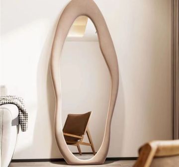 Modern Large Full-Length Irregular Wall Mirror for Bedroom Dressing