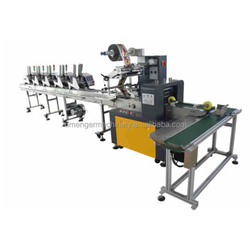 Horizontal Food Biscuit Cakes Cards Collating Packaging Machine