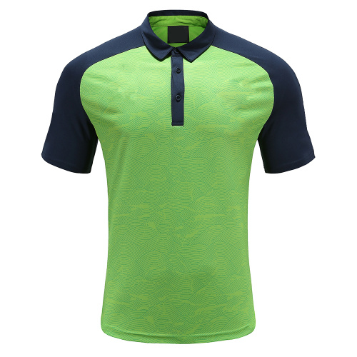 Mens Dry Fit Rugby Wear Polo Shirt Green